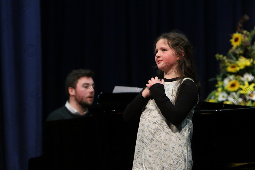 Feis28022018Wed23 
 23
Aimee O’Connor performing “Maybe” from Annie with Accompanist Rob Pender.
 Class: 114: “The Altrusa Club of Cork Perpetual Trophy” Solo Action Song 10 Years and Under –Section 1 Feis Maitiú 92nd Festival held in Fr. Mathew Hall. EEjob 27/02/2018 Picture: Gerard Bonus.