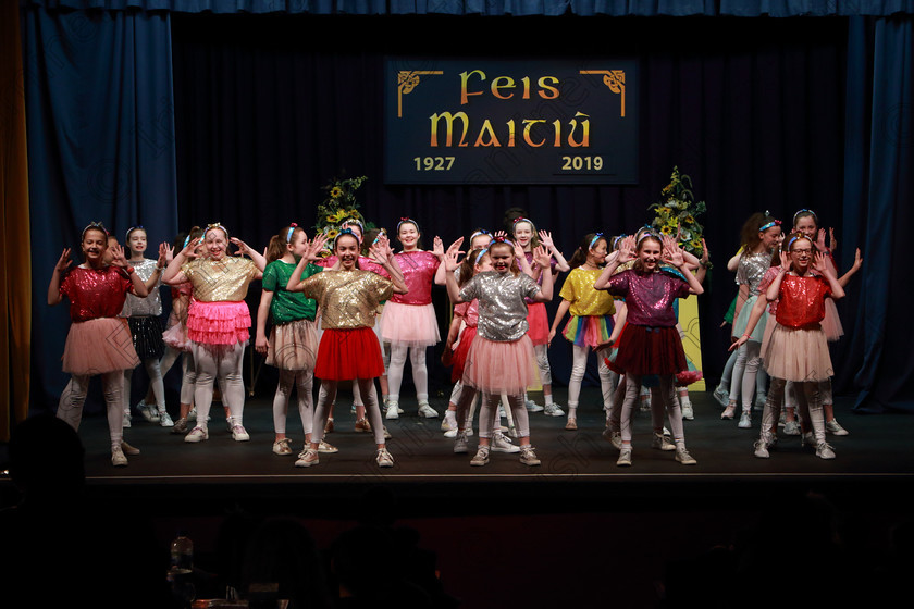 Feis12022019Tue07 
 4~9
Our Lady of Lourdes NS Ballinlough performing “A million Dreams” from The Greatest Showman.

Class: 104: “The Pam Golden Perpetual Cup” Group Action Songs -Primary Schools Programme not to exceed 8 minutes.

Feis Maitiú 93rd Festival held in Fr. Mathew Hall. EEjob 12/02/2019. Picture: Gerard Bonus