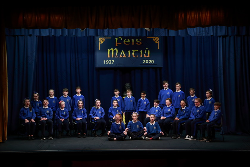 Feis12032020Thur15 
 11~15
Third Place performance from Bun Scoil Rinn An Chabhlaigh performing Playground as their own choice

Class:474: “The Junior Perpetual Cup” 6th Class Choral Speaking

Feis20: Feis Maitiú festival held in Father Mathew Hall: EEjob: 12/03/2020: Picture: Ger Bonus.