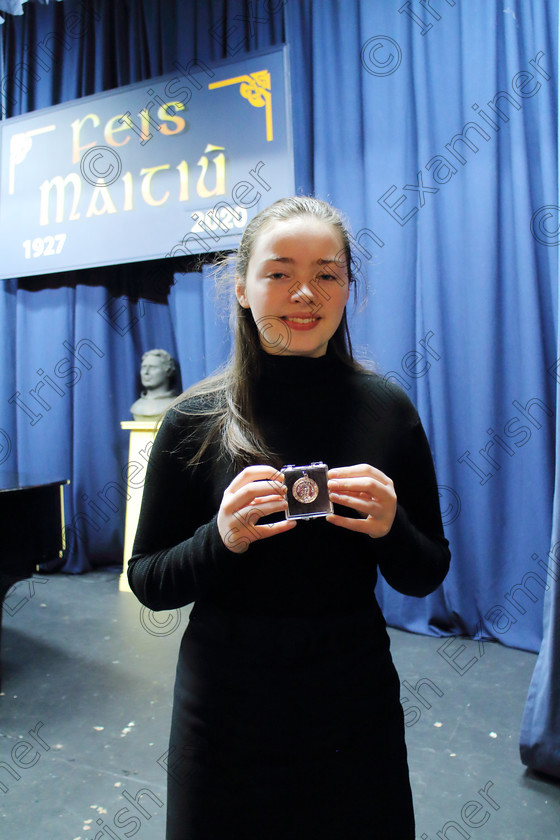 Feis01032020Sun04 
 1~4 
Fiona O’Donovan from Wilton received the Silver Medal for her recitals 
Class:143: Music Versatility.

Feis20: Feis Maitiú festival held in Father Mathew Hall: EEjob: 01/03/2020: Picture: Ger Bonus.