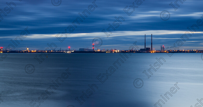 IMG 2559-3 
 The Poolbeg Chimneys in Dublin at Blue hour. Picture: Janine Harrison