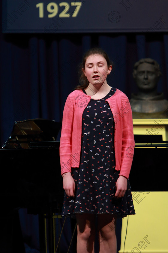 Feis04032019Mon19 
 19
Grace Forde singing.

Class: 53: Girls Solo Singing 13 Years and Under–Section 2John Rutter –A Clare Benediction (Oxford University Press).

Feis Maitiú 93rd Festival held in Fr. Mathew Hall. EEjob 04/03/2019. Picture: Gerard Bonus