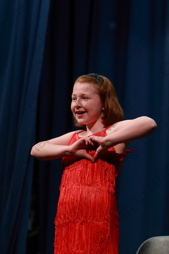 Feis01032019Fri27 
 27
3rd place performance from Grace Moynihan from Douglas singing “Good Morning”.

Class: 114: “The Henry O’Callaghan Memorial Perpetual Cup” Solo Action Song 10 Years and Under –Section 2 An action song of own choice.

Feis Maitiú 93rd Festival held in Fr. Mathew Hall. EEjob 01/03/2019. Picture: Gerard Bonus