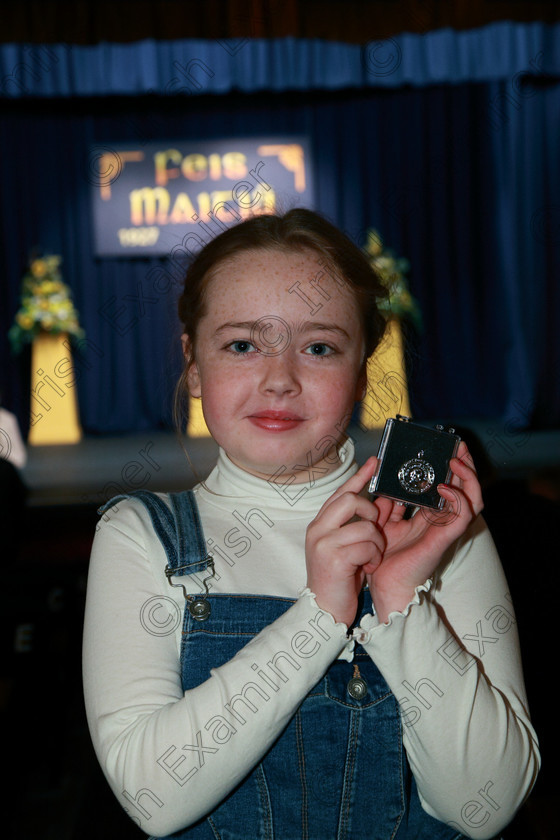 Feis21022018Wed06 
 6
Silver Medallist Molly O’Keeffe from Kildinan in Class: 415: Solo Acting of a Poem 10 Years and Under. Feis Maitiú 92nd Festival held in Fr. Mathew Hall. EEjob 21/02/2018 Picture: Gerard Bonus.