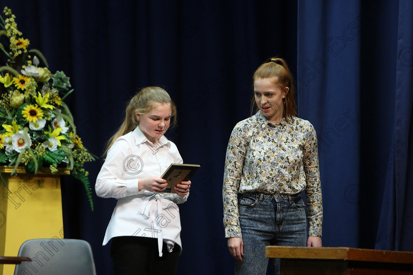 Feis22022018Thu56 
 56~57
Vivienne Gleeson and Eilbhe McManamy performing a scene from “Bad Girls”.
 Speech and Drama Classes: 310: “The Peg Hallahan Perpetual Trophy” Dramatic Duo 14 Years and Under Feis Maitiú 92nd Festival held in Fr. Mathew Hall. EEjob 22/02/2018 Picture: Gerard Bonus.