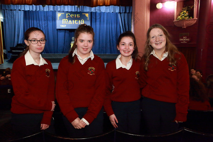 Feis26022020Wed30 
 30
Emer Ní Hairt, Regina Dunlea, Sophie O’Riordan from Loreto 1st Year Choir B.

Class:83: “The Loreto Perpetual Cup” Secondary School Unison Choirs

Feis20: Feis Maitiú festival held in Father Mathew Hall: EEjob: 26/02/2020: Picture: Ger Bonus.