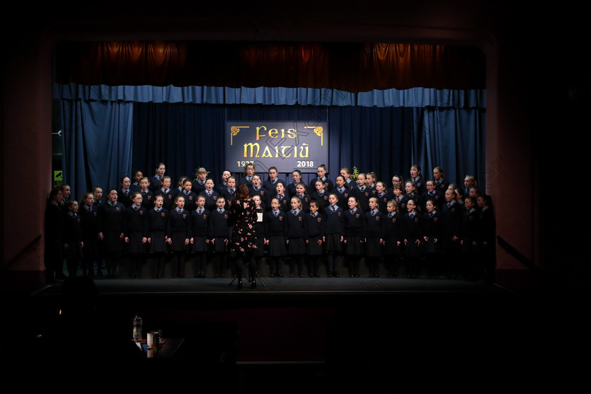 Feis12042018Thu08 
 7~11
Scoil Aiseiri Chríost singing “Little Spanish Town” and “Feed the Birds” Conducted by Tara O’Sullivan.
 Singing Class: 84: “The Sr. M. Benedicta Memorial Perpetual Cup” Primary School Unison Choirs Section 1 Feis Maitiú 92nd Festival held in Fr. Mathew Hall. EEjob 28/03/2018 Picture: Gerard Bonus