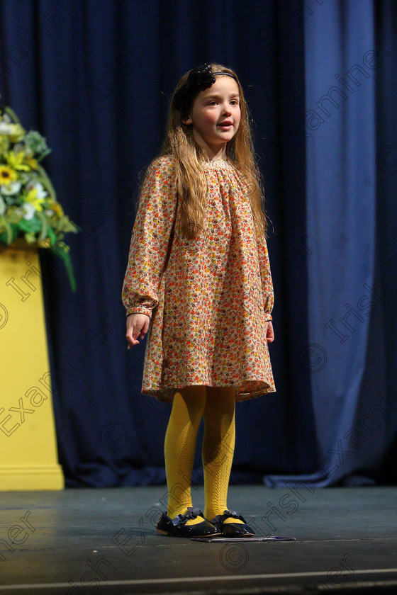 Feis21032018Wed46 
 46
Jenny Kehelly from Glanmire giving a Bronze Medal performance.
 Labhairt na Filíocht agus Míreanna Drámaíochta Class: 518: Bhéarslabhairt 5 Bliana D’Aois Nó Faoina Feis Maitiú 92nd Festival held in Fr. Mathew Hall. EEjob 21/03/2018 Picture: Gerard Bonus.