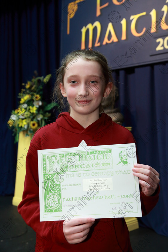 Feis05032019Tue32 
 32
Commended Rachel Warner from Kilbrittain for her performance of “Electricity” from Billy Elliot.

Class: 113: “The Edna McBirney Memorial Perpetual Award”
Solo Action Song 12 Years and Under –Section 3 An action song of own choice.

Feis Maitiú 93rd Festival held in Fr. Mathew Hall. EEjob 05/03/2019. Picture: Gerard Bonus