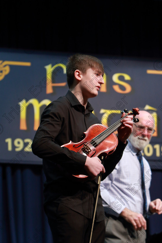 Feis0602109Wed09 
 9~10
Fionn Long performing.

Class: 258: Viola Solo 14Yearsand Under (a) Bridge – Spring Song from, 10 Pieces for Viola & Piano Vol.2 (Thames). (b) Contrasting piece not to exceed 4 minutes.

Feis Maitiú 93rd Festival held in Fr. Matthew Hall. EEjob 06/02/2019. Picture: Gerard Bonus