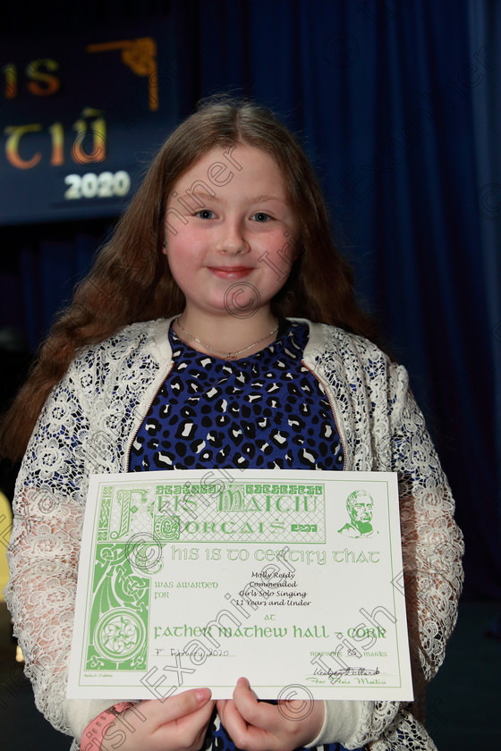 Feis07022020Fri41 
 41
Commended: Molly Reidy from Waterford

Class:54: Vocal Girls Solo Singing 11 Years and Under

Feis20: Feis Maitiú festival held in Father Mathew Hall: EEjob: 07/02/2020: Picture: Ger Bonus.
