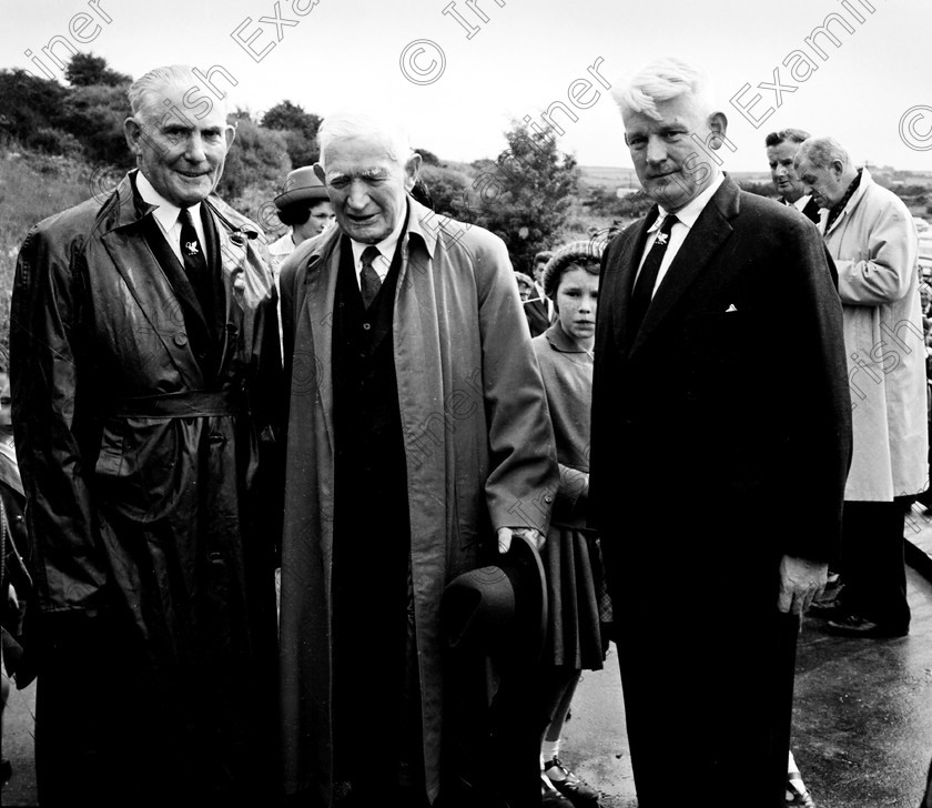 rememberwhenp84 
 Remember When
Pictures from the Irish Examiner archive
Page 84
August 1963 (L–r) General Seán
MacEoin with the brother and nephew of Michael Collins at the Béal na mBláth monument, County Cork. 974M 
 Keywords: Remember when then Irish Examiner book Cork Examiner