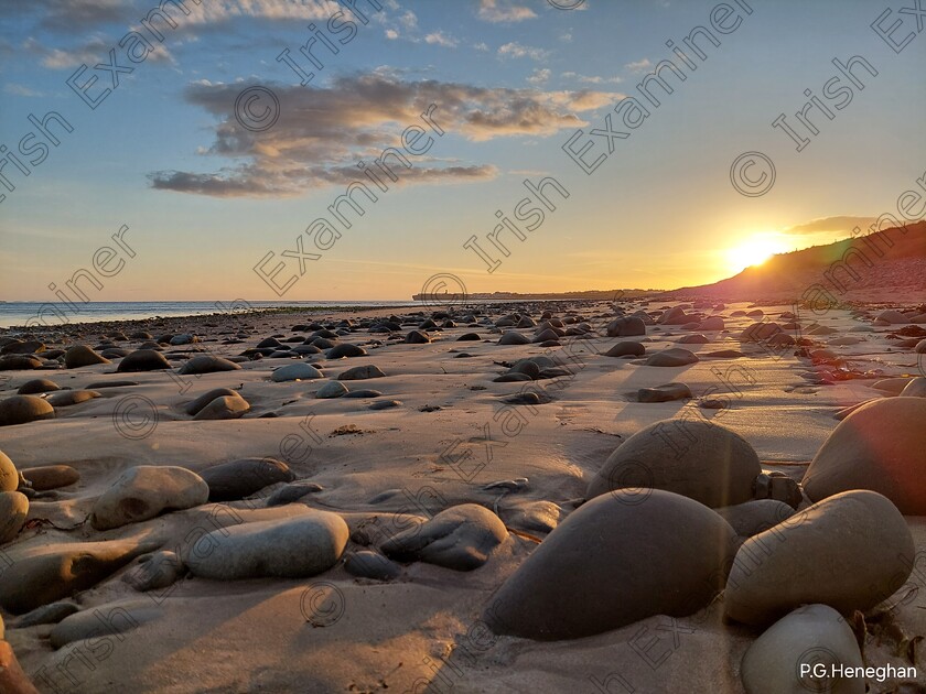 20230912 193719 
 I took this photo while out walking our liittle dog Tiny on kilmacreehy Beach 
Which connects to Liscannor Bay. The sun was just setting over Liscannor Bay 
The view was was just amazing .