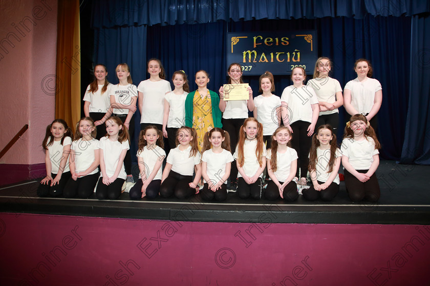 Feis01032020Sun40 
 40
Second Place went to Pam Golden Drama.

Class:102: “The Juvenile Perpetual Cup” Group Action Songs 13 Years and Under

Feis20: Feis Maitiú festival held in Father Mathew Hall: EEjob: 01/03/2020: Picture: Ger Bonus