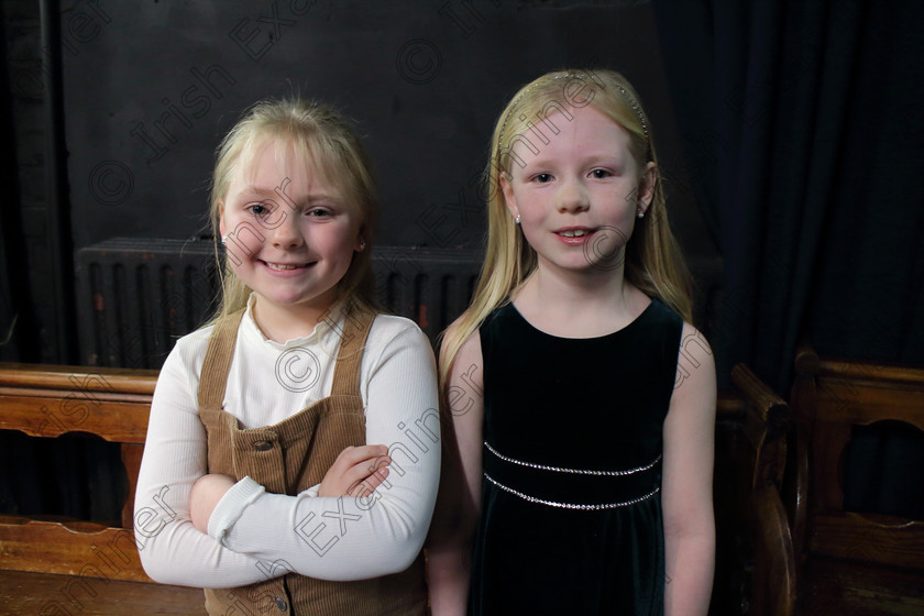 Feis12022020Wed15 
 15
Niamh Hannah from Ballyspillane and Mia Strand.

Class:55: Girls Solo Singing 9 Years and Under

Feis20: Feis Maitiú festival held in Father Mathew Hall: EEjob: 11/02/2020: Picture: Ger Bonus.