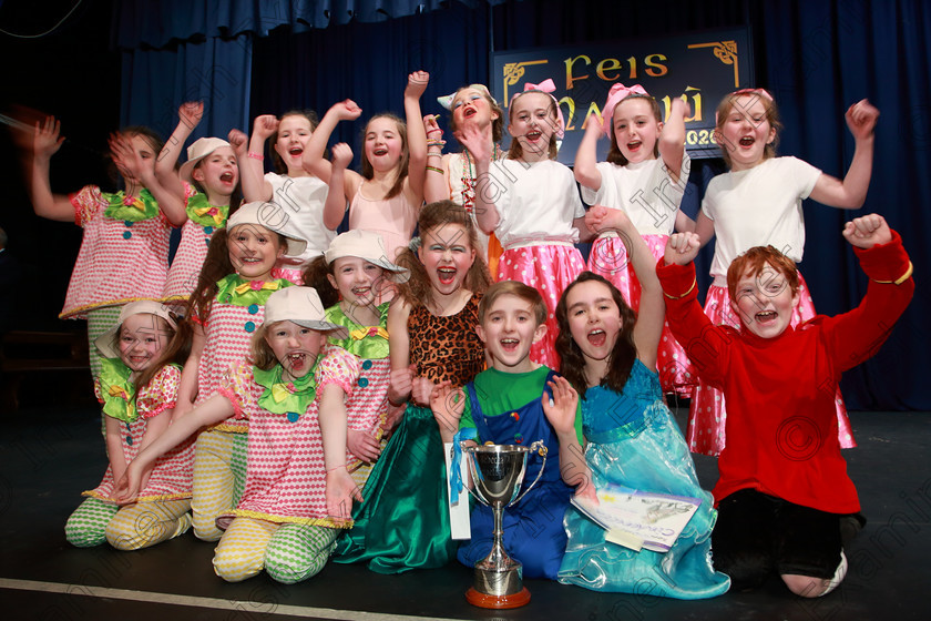 Feis27022020Thur38 
 38
Class:103: “The Rebecca Allman Perpetual Trophy” Group Action Songs 10 Years and Under

Performers Academy performed Cinderella to win the Cup and Silver Medal.

Feis20: Feis Maitiú festival held in Father Mathew Hall: EEjob: 27/02/2020: Picture: Ger Bonus.