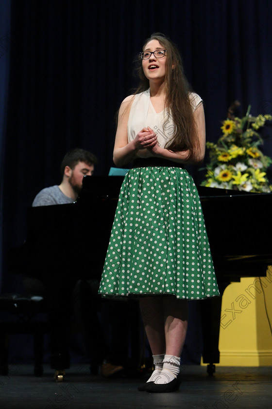 Feis27032018Tue61 
 61
Deirdre Leahy singing “Haplessly Devoted to You” from Grease.
 Singing Class: 111: “The Edna McBirney Memorial Perpetual Cup” Solo Action Song 16 Years and Under Section 2 Feis Maitiú 92nd Festival held in Fr. Mathew Hall. EEjob 27/03/2018 Picture: Gerard Bonus