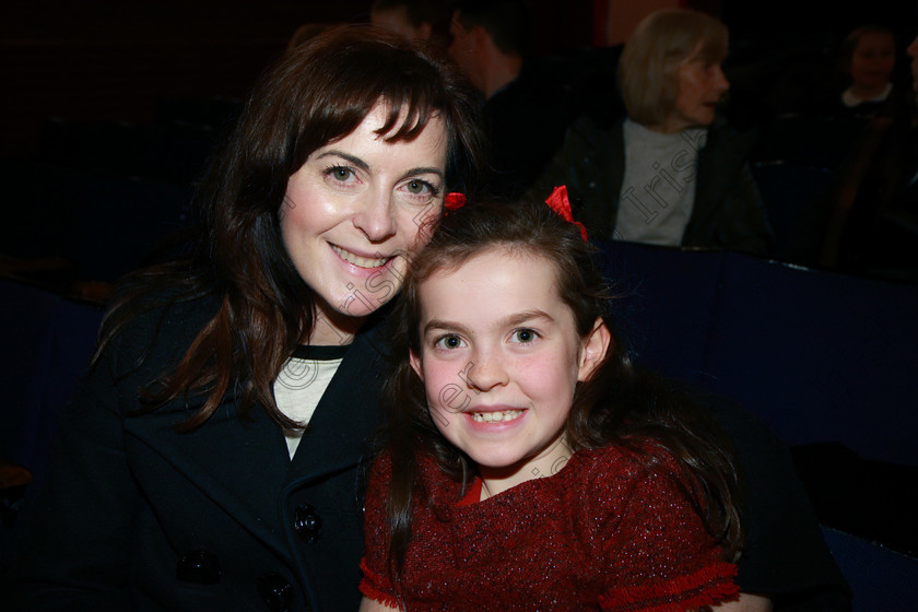 Feis24022018Sat03 
 3
Performer Kristin Keenan from Bishopstown with her mum Yvonne Donlan.
 Speech and Drama Class: 367: Solo Verse Speaking Girls 8 Years and Under Section 2 Feis Maitiú 92nd Festival held in Fr. Mathew Hall. EEjob 24/02/2018 Picture: Gerard Bonus.