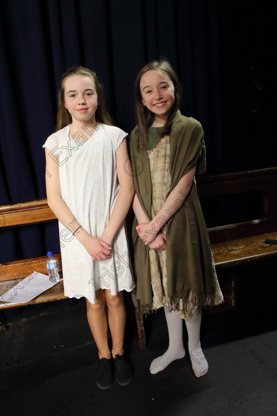 Feis0503202018 
 18
Rocha Murphy from Castlemartyr and Charlotte Herlihy from Ballinhassig.

Class:328: “The Fr. Nessan Shaw Memorial Perpetual Cup” Dramatic Solo 10 Years and Under

Feis20: Feis Maitiú festival held in Father Mathew Hall: EEjob: 05/03/2020: Picture: Ger Bonus.