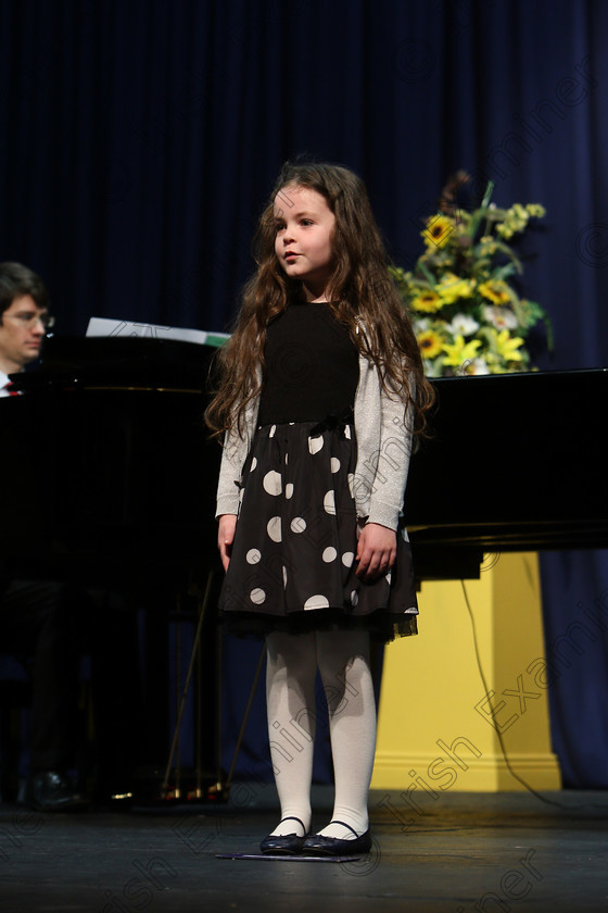 Feis27032018Tue31 
 31~32
Ava Ryan singing backed by Accompanist Michael Young.
 Singing Class: 56: 7 Years and Under Crawley The Penguin Dance Feis Maitiú 92nd Festival held in Fr. Mathew Hall. EEjob 27/03/2018 Picture: Gerard Bonus