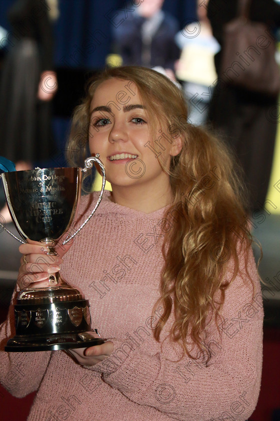 Feis05032019Tue65 
 62~64
Cup Winner: Sadhbh Treacy from Clonmel singing “Somewhere” from West Side Story and “I’m A Part of That” from The Last Five Years.

Class: 23: “The London College of Music and Media Perpetual Trophy”
Musical Theatre Over 16Years Two songs from set Musicals.

Feis Maitiú 93rd Festival held in Fr. Mathew Hall. EEjob 05/03/2019. Picture: Gerard Bonus