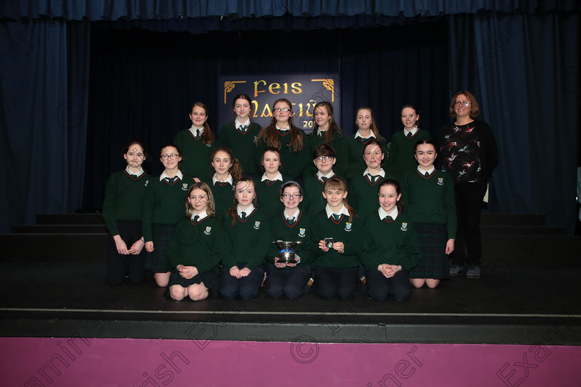 Feis12042018Thu49 
 49
Cup winners and Silver Medallists Cashel Community School with Conductor Helen Colbert 
 Singing Class: 83: “The Loreto Perpetual Cup” Secondary School Unison Choirs Feis Maitiú 92nd Festival held in Fr. Mathew Hall. EEjob 12/04/2018 Picture: Gerard Bonus