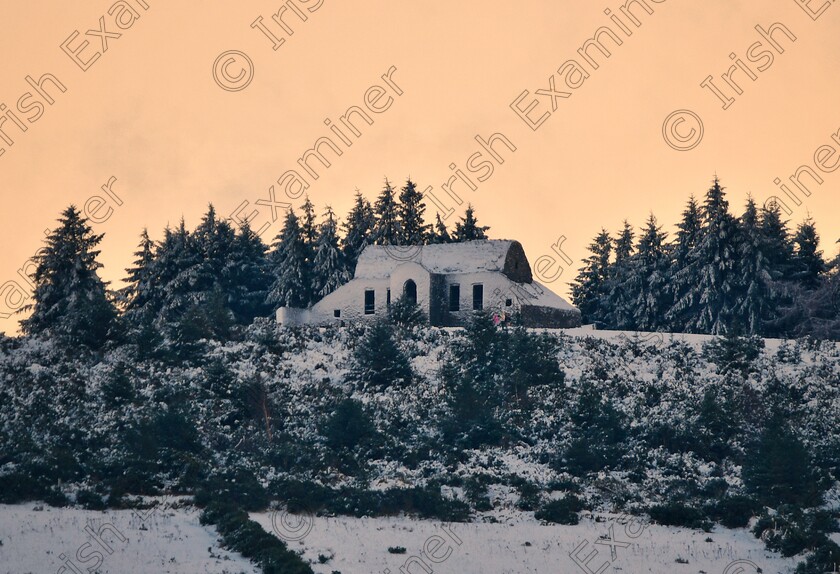 James Grandfield Snowy Hellfire 
 The Hell Fire Club at sunset with a lovely dusting of snow, Dublin.