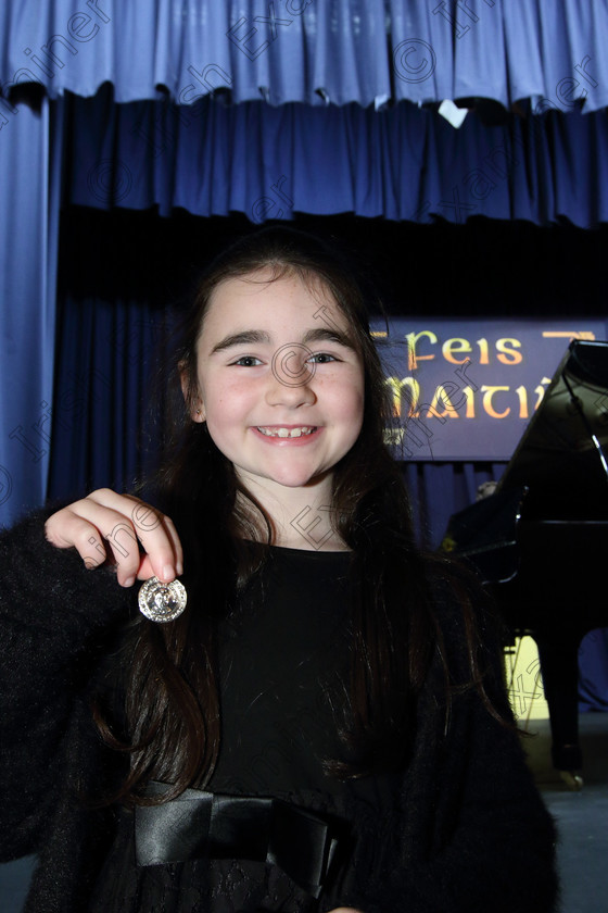 Feis01022019Fri22 
 22
Silver Medallist Jessica McCrohan from Kerry.

Class: 167: Piano Solo: 8Years and Under (a) Schumann – Wilder Reiter (Album for the Young, Op.68). (b) Contrasting piece of own choice not to exceed 2 minutes.
 Feis Maitiú 93rd Festival held in Fr. Matthew Hall. EEjob 01/02/2019. Picture: Gerard Bonus