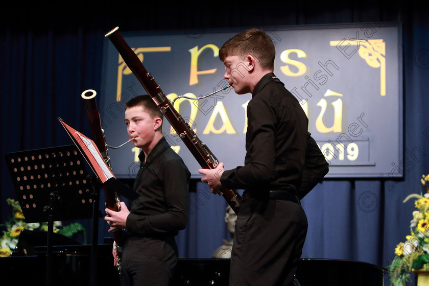Feis10022019Sun38 
 38
Cork School of Music Bassoons Quartet; Mark Reidy, Ben O’Connor.

Class: 269: “The Lane Perpetual Cup” Chamber Music 18 Years and Under
Two Contrasting Pieces, not to exceed 12 minutes

Feis Maitiú 93rd Festival held in Fr. Matthew Hall. EEjob 10/02/2019. Picture: Gerard Bonus