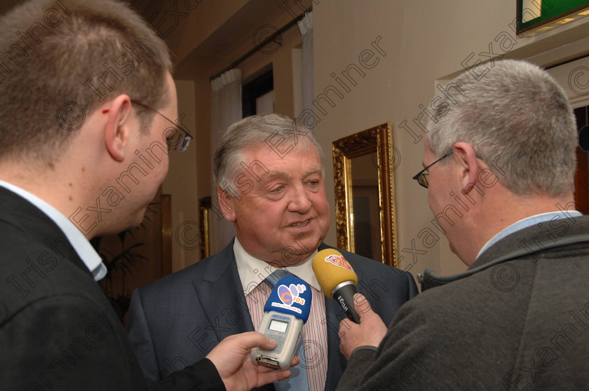 1406213 
 Bernard Allen talking to the press at the function in the Montenotte Hotel, celebrating his 29 years in Fine Gael.
Picture: Richard Mills.