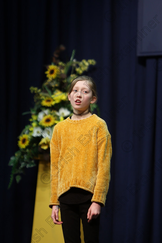 Feis20022018Tue06 
 6
Meabh Watkins performing.
 Speech and Drama Class: 364: Girls 11 Years and Under Section 1 Feis Maitiú 92nd Festival held in Fr. Mathew Hall. EEjob 20/02/2018 Picture: Gerard Bonus.