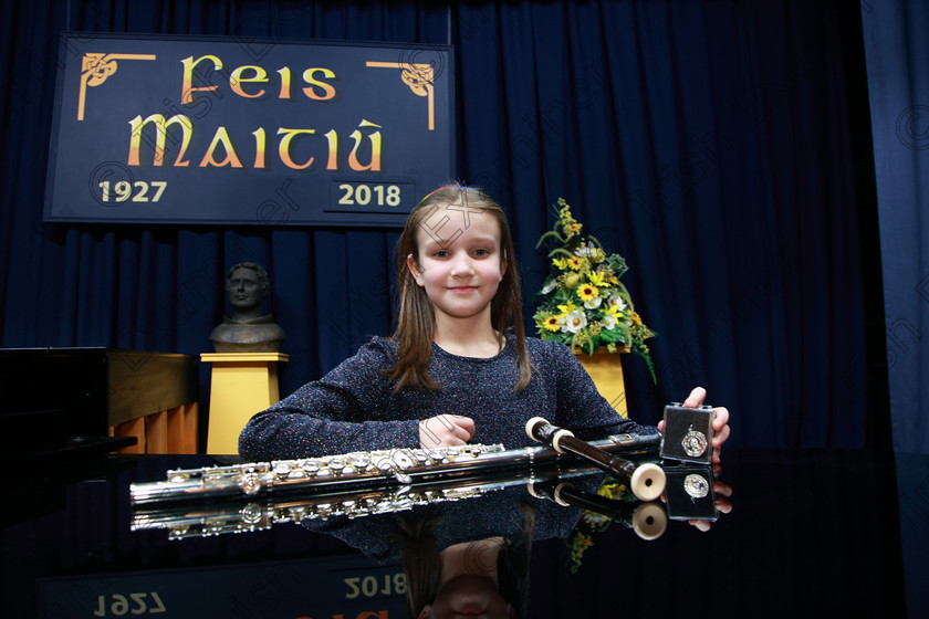 Feis05022018Mon20 
 20
Double Winner; Clodagh Sweeney from Rochestown won Silver Medals for both Recorders Solo 12 Years and Under and Woodwind Solo 10 Years and Under Flute. Instrumental Music Feis Maitiú 92nd Festival held in Fr. Matthew Hall. EEjob 05/02/2018 Picture: Gerard Bonus.