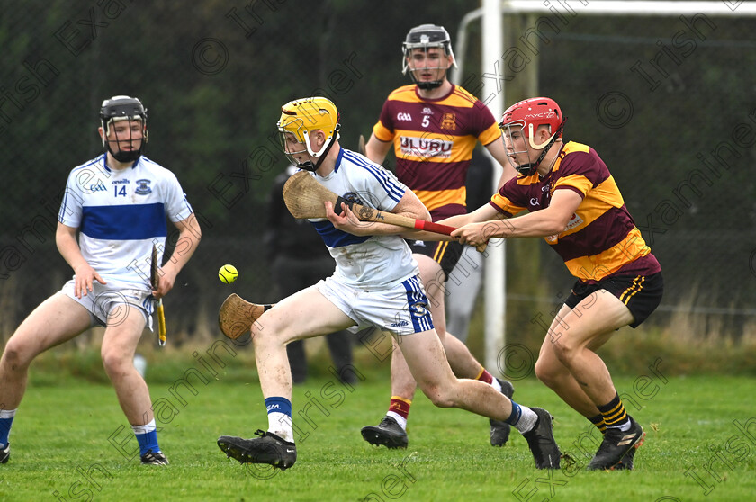 cianoriain1 
 Cian Ó' Riain with possession for Gaelcholáiste Mhuire AG in the Harty Cup: Gaelcolaiste Mhuire AG v De La Salle in Ballinameela. Pic Larry Cummins