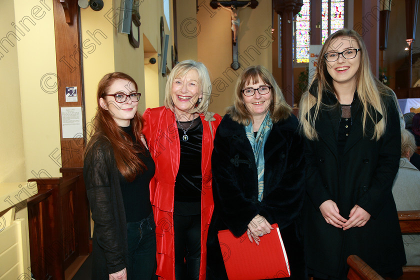 Feis04022018Sun07 
 7
Aisling O’Brien, Pat Sheehan-Corbet (conductor), Susan O’Brien (accompanist) and Dominika Makowska member of “Gaudate”.
 Holy Trinity Capuchin Church Adult Choirs Class: 76: “The Wm. Egan Perpetual Cup” Adult Sacred Choral Group or Choir Feis Maitiú 92nd Festival held in Fr. Matthew Hall. EEjob 02/02/2018 Picture: Gerard Bonus.