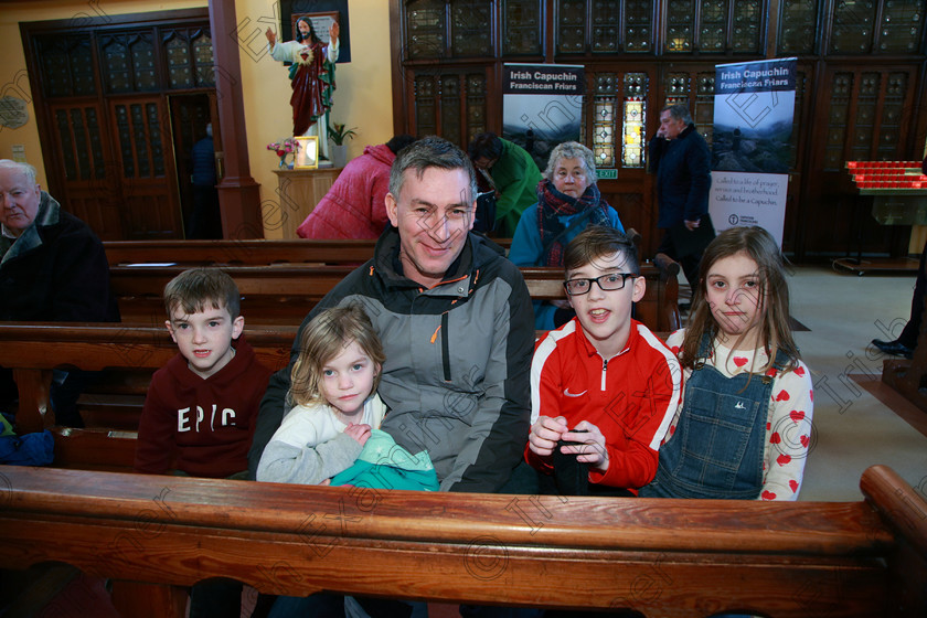 Feis04022018Sun09 
 9
John Foley with his children, Liam Cáit, Seán and Bríd from Watergrasshill supporting Sonatina Music.
 Holy Trinity Capuchin Church Adult Choirs Class: 76: “The Wm. Egan Perpetual Cup” Adult Sacred Choral Group or Choir Feis Maitiú 92nd Festival held in Fr. Matthew Hall. EEjob 02/02/2018 Picture: Gerard Bonus.