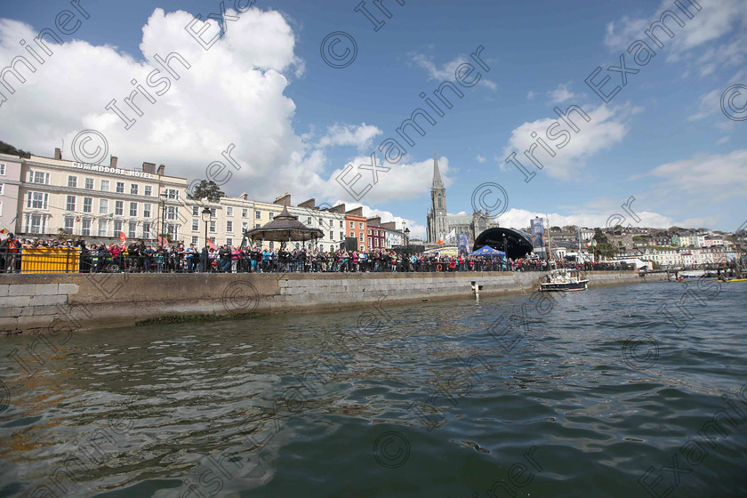 JH Cobh Rescue Display 02 
 ECHO NEWS: 14/04/2012; A large crowd on the quayside watch a special search and rescue display by the Irish Coast Guard in Cobh to commemorate the 100th anniversary of the sinking of The Titanic. Picture; John Hennessy (Further Info, Vincent Farr, Crosshaven coastguard, 086 8501802)