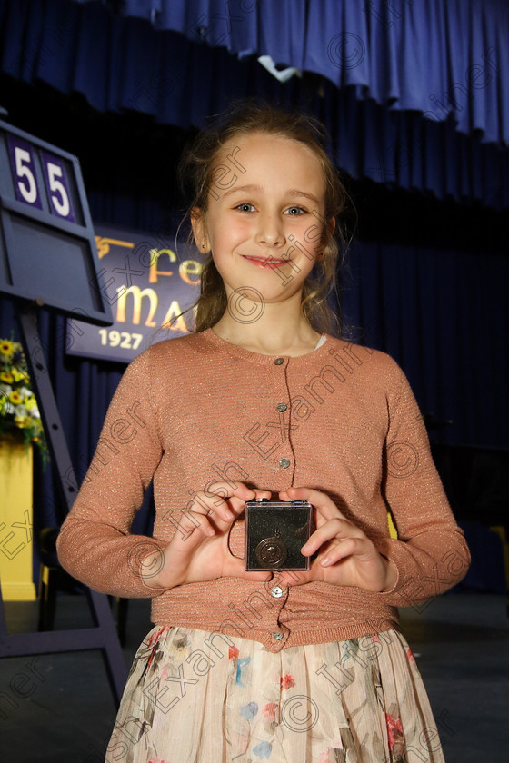 Feis27032018Tue16 
 16
Joint Bronze Medallists Sophie Hennessy from Killshanna.
 Singing Class: 55: Girls Solo Singing 9 Years and Under Feis Maitiú 92nd Festival held in Fr. Mathew Hall. EEjob 27/03/2018 Picture: Gerard Bonus