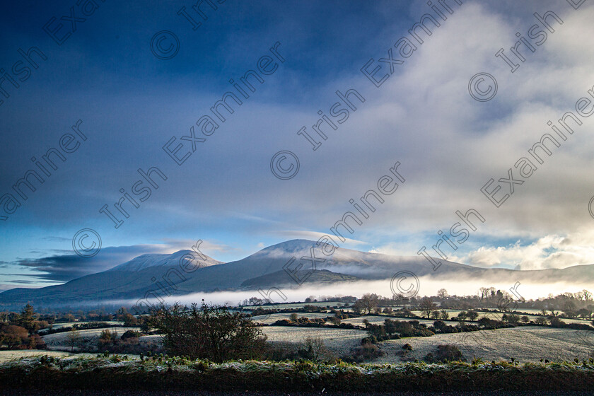 Icy but pretty- MG 2798 
 The Galtee Mountains pictured on the icy Wednesday in November, just outside Ballylanders, County Limerick. Picture: TomÃ¡s Mulcahy