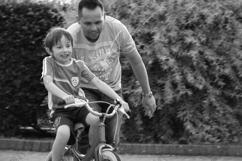 IMG 7516 
 "Who's got YOUR back"?
This was taken in the summer of 2017 of my son Ronan Stynes age 6 learning to ride his bike with his Dad David Stynes. Picture Yvonne Stynes