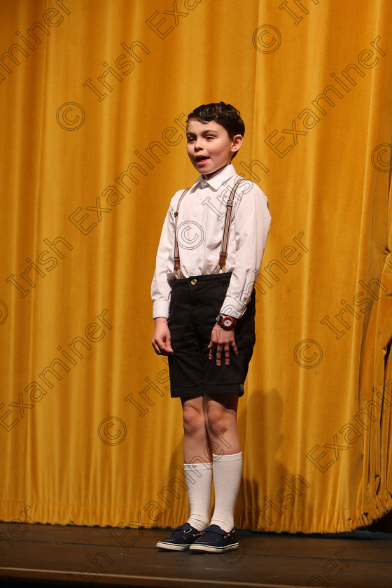 Feis16032018Fri30 
 30~31
Sam Scriven performing “Hansel and Gretel”.
 Speech and Drama Class: 328: “The Fr. Nessan Shaw Memorial Perpetual Cup” Dramatic Solo 10 Years and Under Section 3 Feis Maitiú 92nd Festival held in Fr. Mathew Hall. EEjob 16/03/2018 Picture: Gerard Bonus.