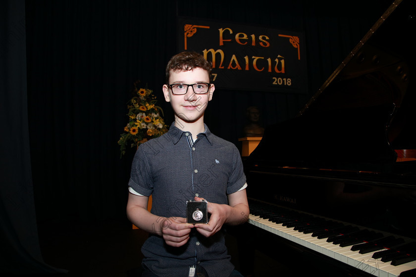 Feis29012018Mon16 
 16
Cian Ó hAnnracháin Joint Bronze Medallist.
 EEjob 29/01/2018 
Feis Maitiú 92nd Festival held in Fr. Matthew Hall 
Picture: Gerard Bonus

Class: 165: Piano Solo 12 years and Under