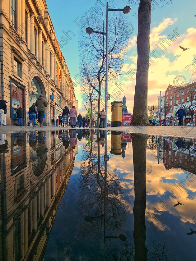 James Grandfield Reflections of the day 
 Reflection of the day. O'Connell St., Dublin.