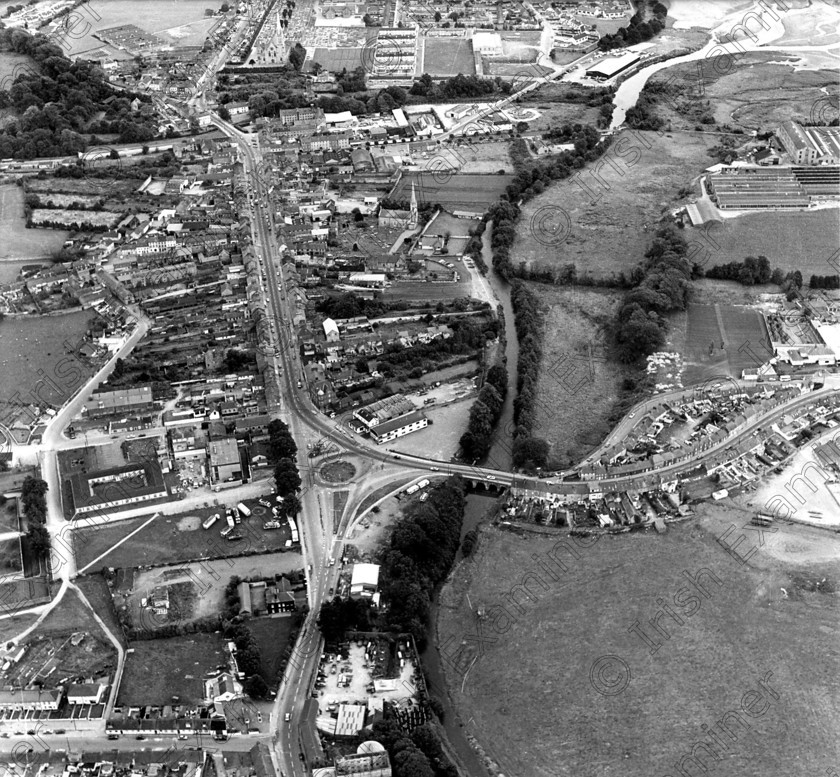 1025194 1025194 
 For 'READY for TARK'
Aerial view of Midleton, Co. Cork 15/6/1980 old black and white towns (Pic. Richard Mills)