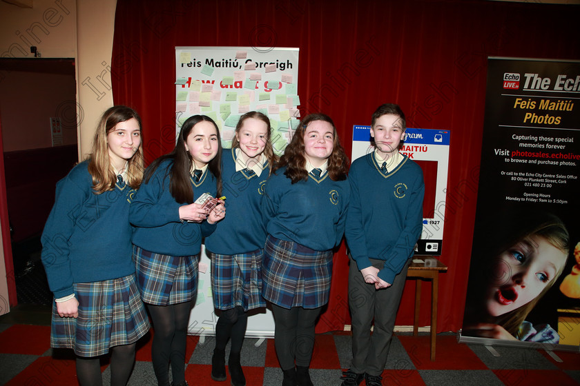 Feis26022020Wed56 
 56
Karoina Wierzbick, Sadhbh Connolly, Leah Galvin, Sophie Hackett and Michael O’Callaghan from Loreto Fermoy.

Feis20: Feis Maitiú festival held in Father Mathew Hall: EEjob: 26/02/2020: Picture: Ger Bonus.
