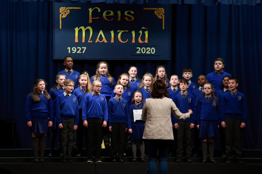 Feis27022020Thur03 
 3~5
Cór Scoil Ursula singing Memory from Cats.

Class:84: “The Sr. M. Benedicta Memorial Perpetual Cup” Primary School Unison Choirs

Feis20: Feis Maitiú festival held in Father Mathew Hall: EEjob: 27/02/2020: Picture: Ger Bonus.