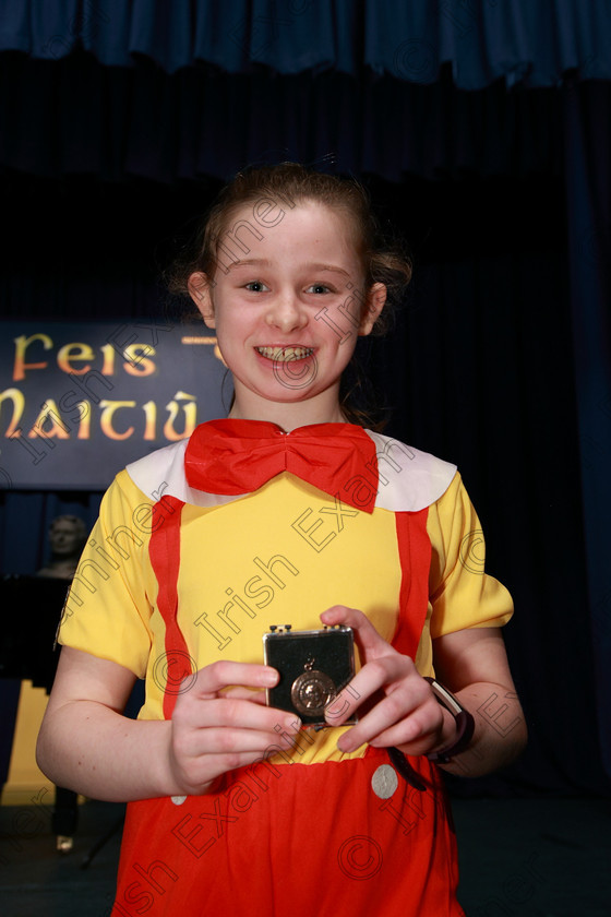 Feis06032018Tue24 
 24
Bronze Medallist Ciara Cotterell from Wilton
 Singing and School Choirs Class: 113: “The Edna McBirney Memorial Perpetual Award” Solo Action Song 12 Years and Under Section 2 Feis Maitiú 92nd Festival held in Fr. Mathew Hall. EEjob 06/03/2018 Picture: Gerard Bonus.