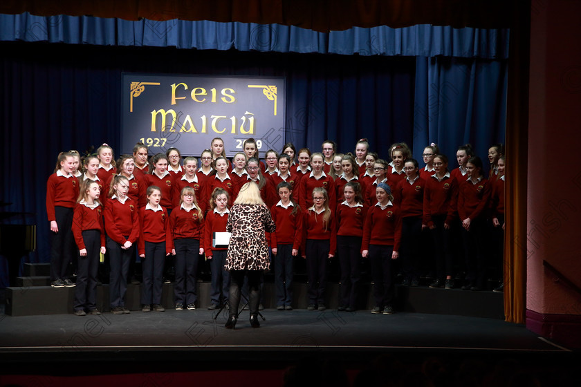 Feis27022019Wed43 
 43~45
Loreto 1st Year A. singing “Shadow March” conducted by Sharon Glancy.

Class: 83: “The Loreto Perpetual Cup” Secondary School Unison Choirs

Feis Maitiú 93rd Festival held in Fr. Mathew Hall. EEjob 27/02/2019. Picture: Gerard Bonus