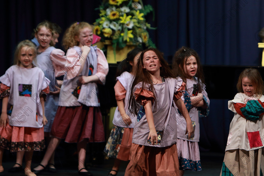 Feis28022019Thu63 
 62~67
CADA Performing Arts performing extracts from “Annie”.

Class: 103: “The Rebecca Allman Perpetual Trophy” Group Action Songs 10 Years and Under Programme not to exceed 10minutes.

Feis Maitiú 93rd Festival held in Fr. Mathew Hall. EEjob 28/02/2019. Picture: Gerard Bonus