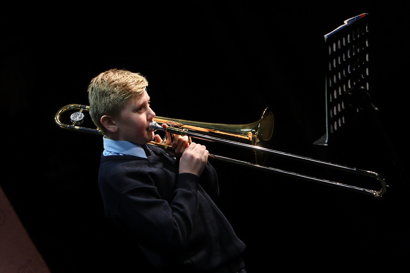 Feis06022018Tue08 
 8
Charlie Cassidy from Rathpeacon giving a 3rd place performance.
 Instrumental Music Class: 205: Brass Solo 12 Years and Under Feis Maitiú 92nd Festival held in Fr. Mathew Hall. EEjob 05/02/2018 Picture: Gerard Bonus.