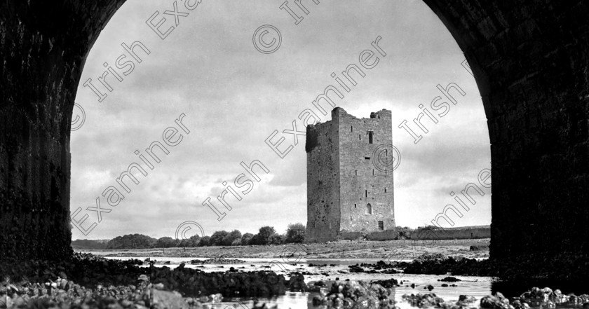 1256944 1256944 
 View of Belvelly Castle, near Cobh in May 1976 Ref. 653P-157 old black and white